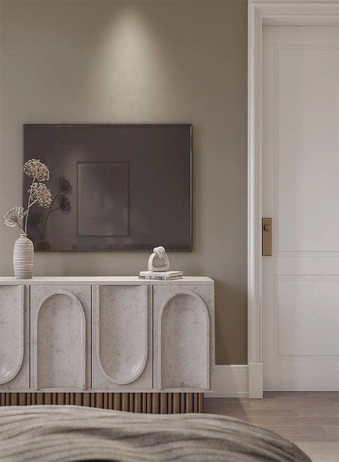 Dimoon 236''x17.7'' Etoupe Peel and Stick Wallpaper Contact Paper Modern Self Adhesive Wall Paper Removable Renter Friendly Textured Solid Color Shelf Cabinet Vinyl Roll (236''x17.7'',Etoupe) - Image 3